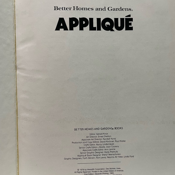 Vintage book - Better Homes and Gardens Applique - quilt patterns - Picture 3 of 7